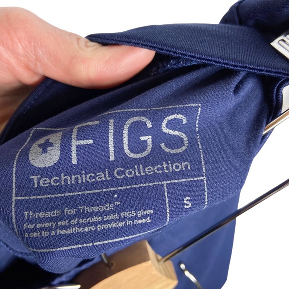 Figs Blue Track Pants with Athletic Fit - Picture 9 of 10